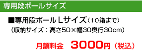 専用段ボールサイズ